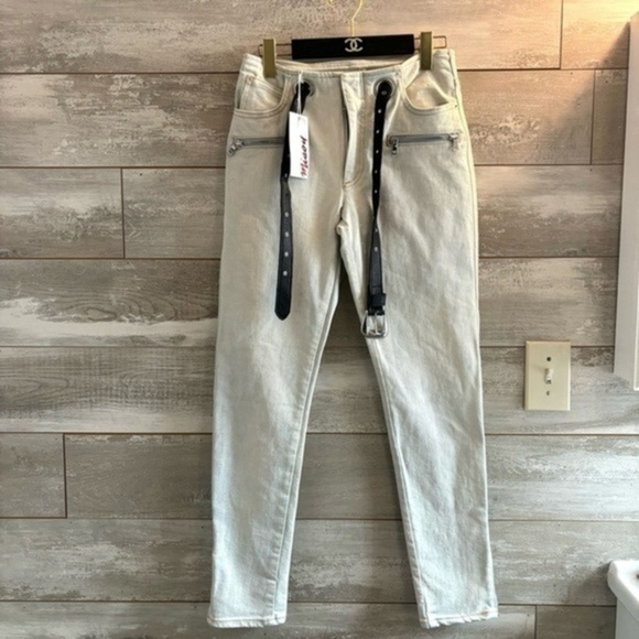 NWT Miaou Roxi Acid Wash With Devin Belt - Picture 7 of 16